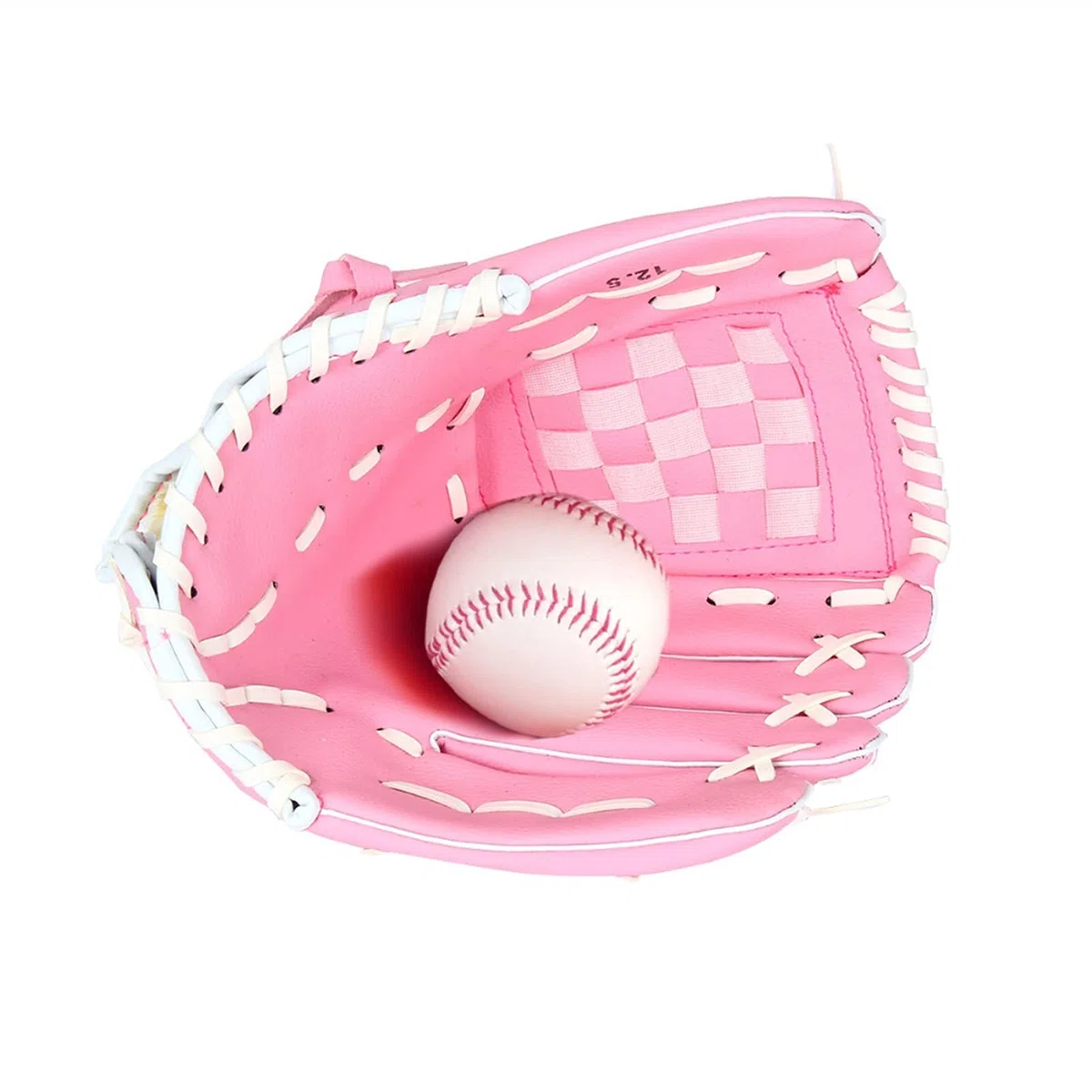 Gant de Baseball 10.5/11.5/12.5 Pouces Sports de Plein air Gant de Baseball Rose Gant Softball Pratique à Gauche pour Homme Adulte Femme Formation