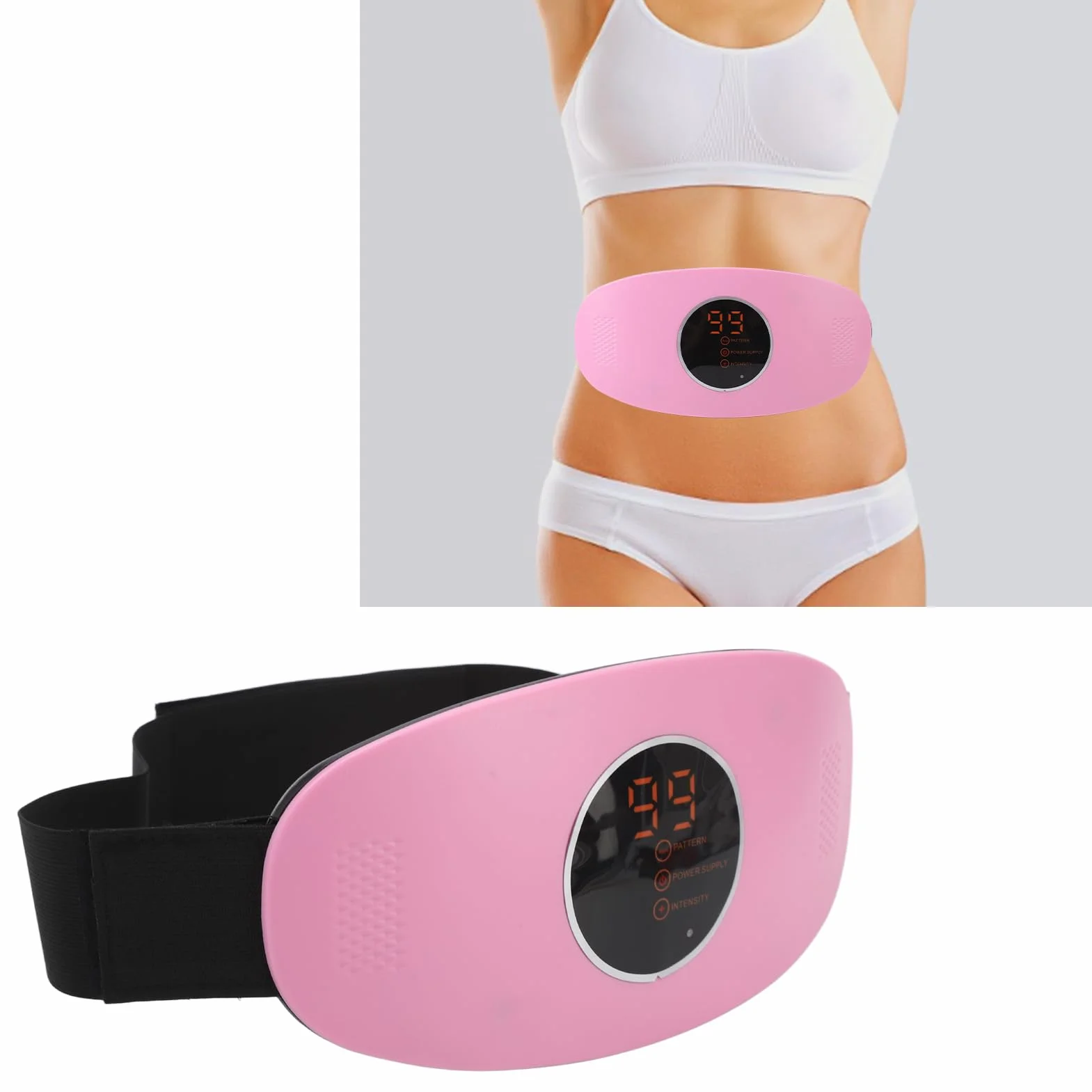 Ceinture Amincissante De Massage, Machine électrique Sans Fil Pour Brûler les Graisses, Ceinture Amincissante électrique Rechargeable Pour Améliorer le Flux Sanguin, Machine De Massage Abdominale Pour