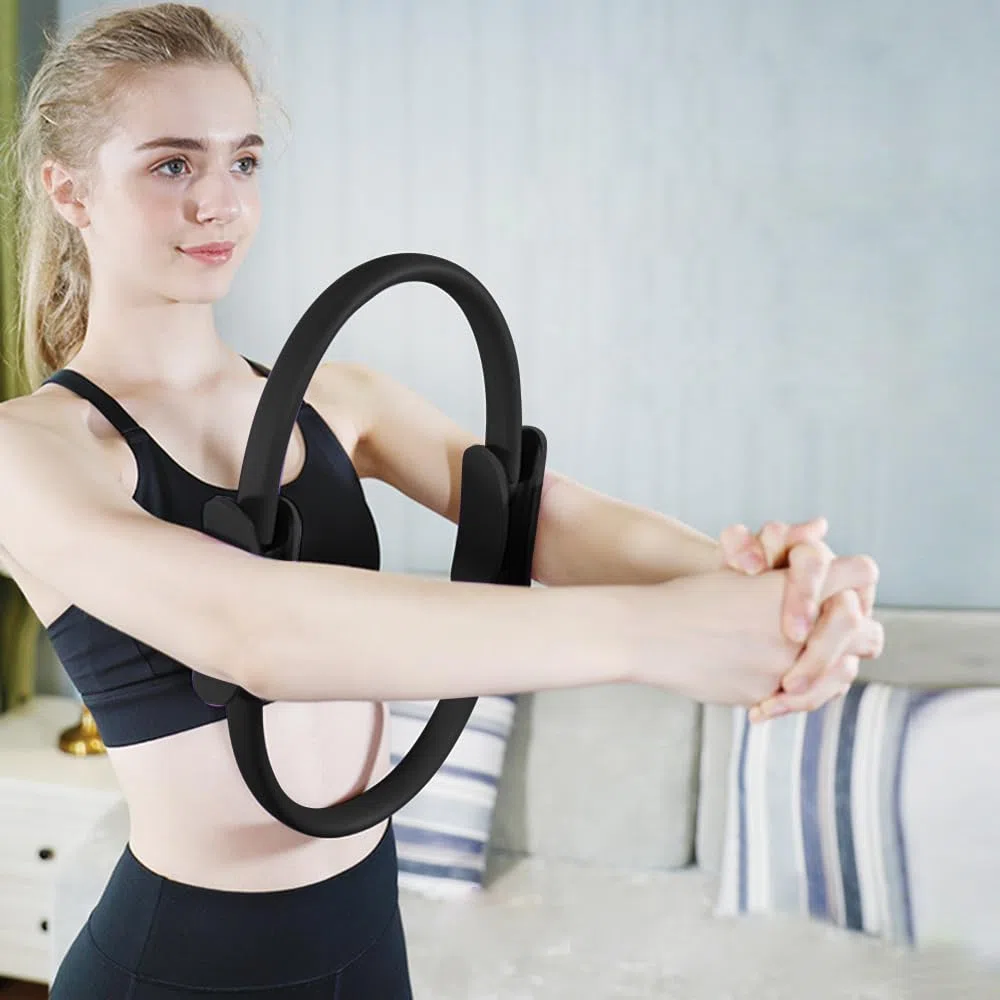 11 Articles Kit Pilates, Pilates Accessoires, Fitness Materiel, pour Tonifier Les Cuisses, Les Fesses, Les Abdominaux Et Les Jambes, pour La Formation Au Gymnase, Hommes, Femmes (Noir)