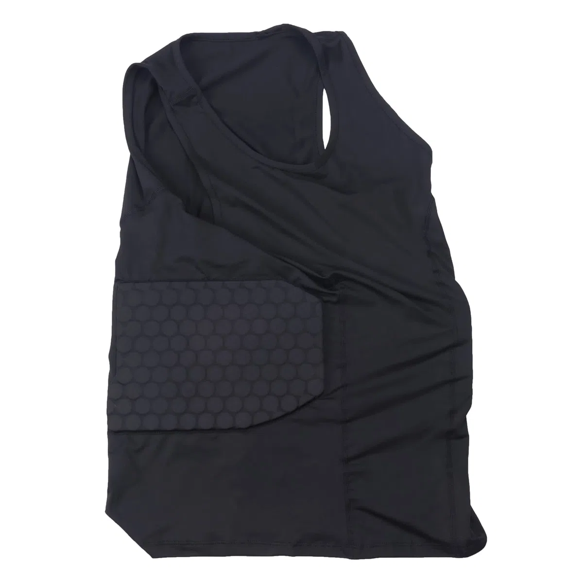 Gilet rembourré de protection des côtes pour homme, chemise de compression avec 3 coussinets pour football, football, basket-ball, hockey, équipement de protection L