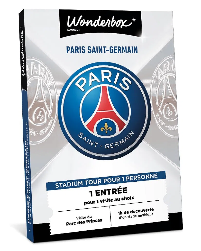 Wonderbox Connect - Coffret Cadeau - PSG Stadium Tour - 1 Personne - 1 entrée pour Une Visite du Stade Mythique et du musée - Parc des Princes - Validité 27 Mois