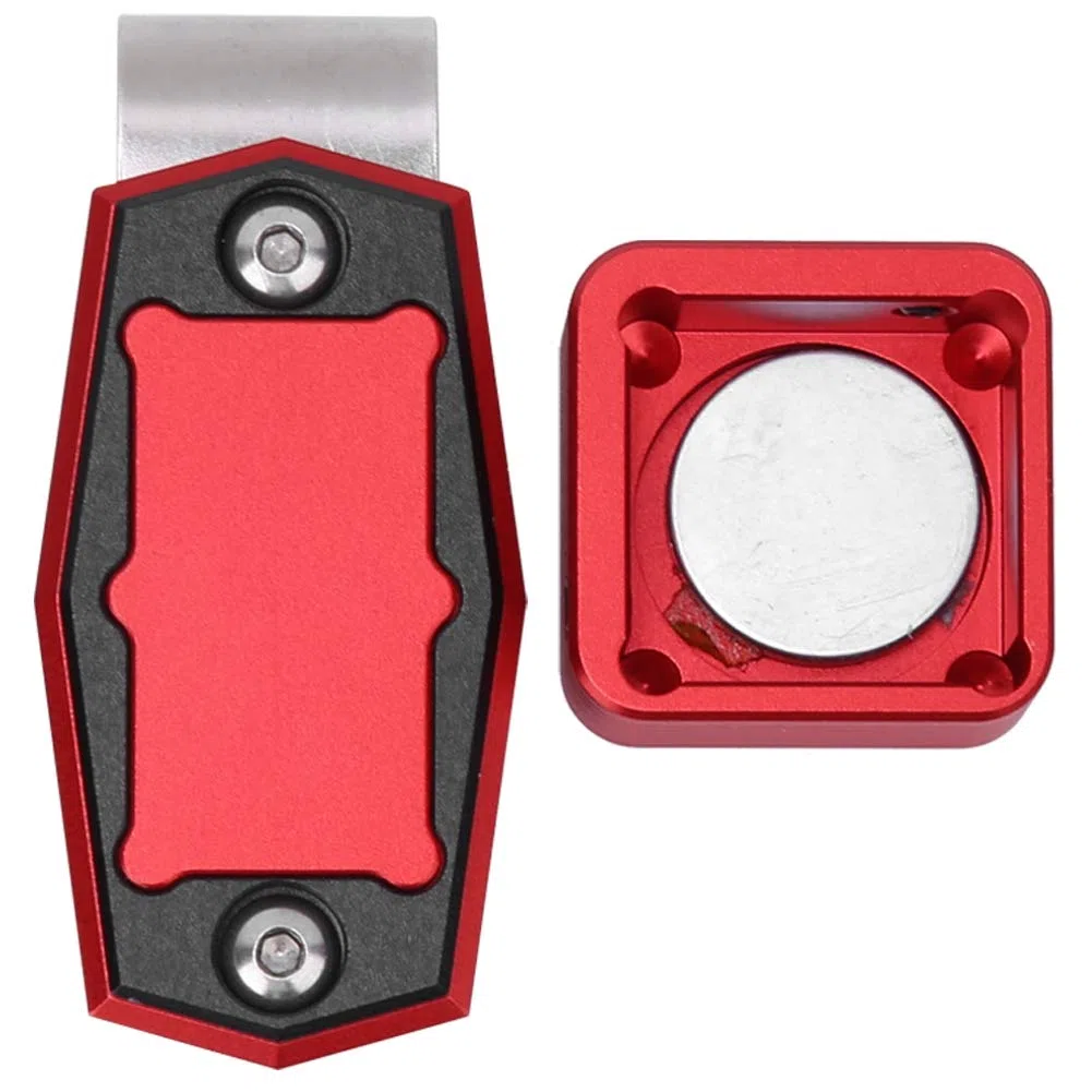 VGEBY Porte-Craie avec Clip Magnétique, Mini étui à Craie de Billard Magnétique Portable avec Accessoires de Billard de Billard à Clip Fixe