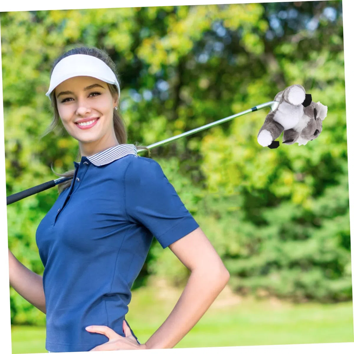 Toyvian Protège-Clubs de Golf en Peluche Forme Animal pour Bois, Facile à Installer et Retirer, pour Terrain de Golf et Practice