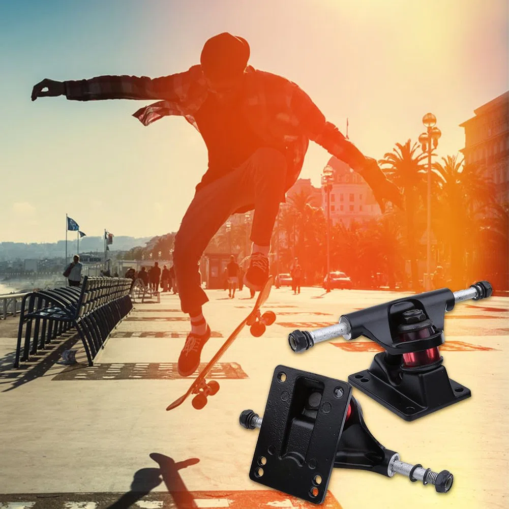 Wytino Lot de 2 Skateboards, camions Combo 3,25", Roues ABEC Longboard Skatebaord