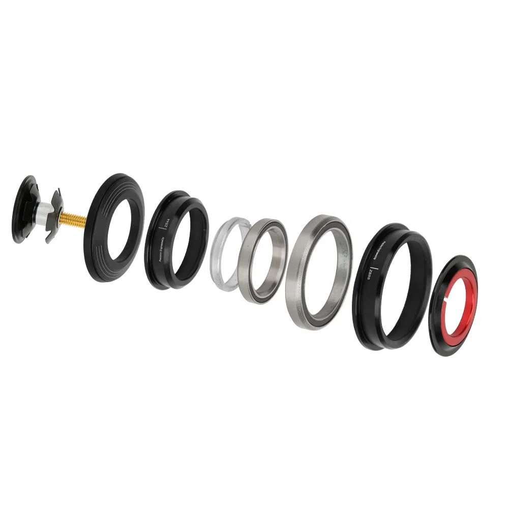 Nikou Jeu de Direction Conique pour Vélo, CNC ZS44/ZS56 Tube Conique Externe Tube à Tête Conique Conique Droit Double Usage Roulement de Casque Conique