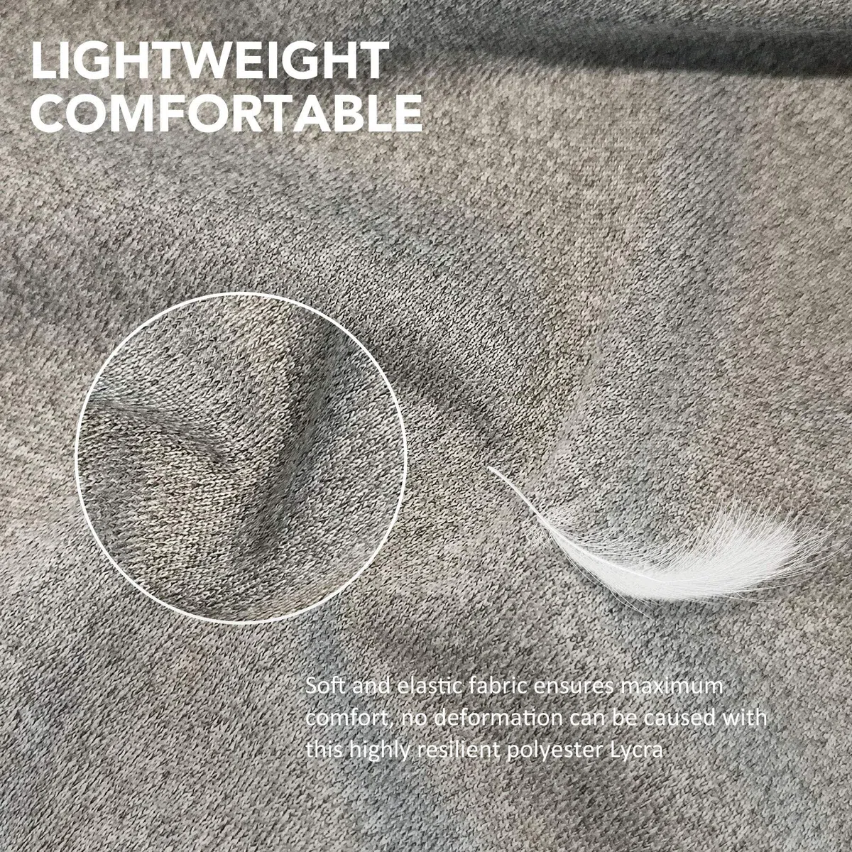 Harrison Howard Masque anti-mouches extensible super confortable, grand espace pour les yeux, protection UV, doux pour la peau et respirant, gris argenté, taille XL