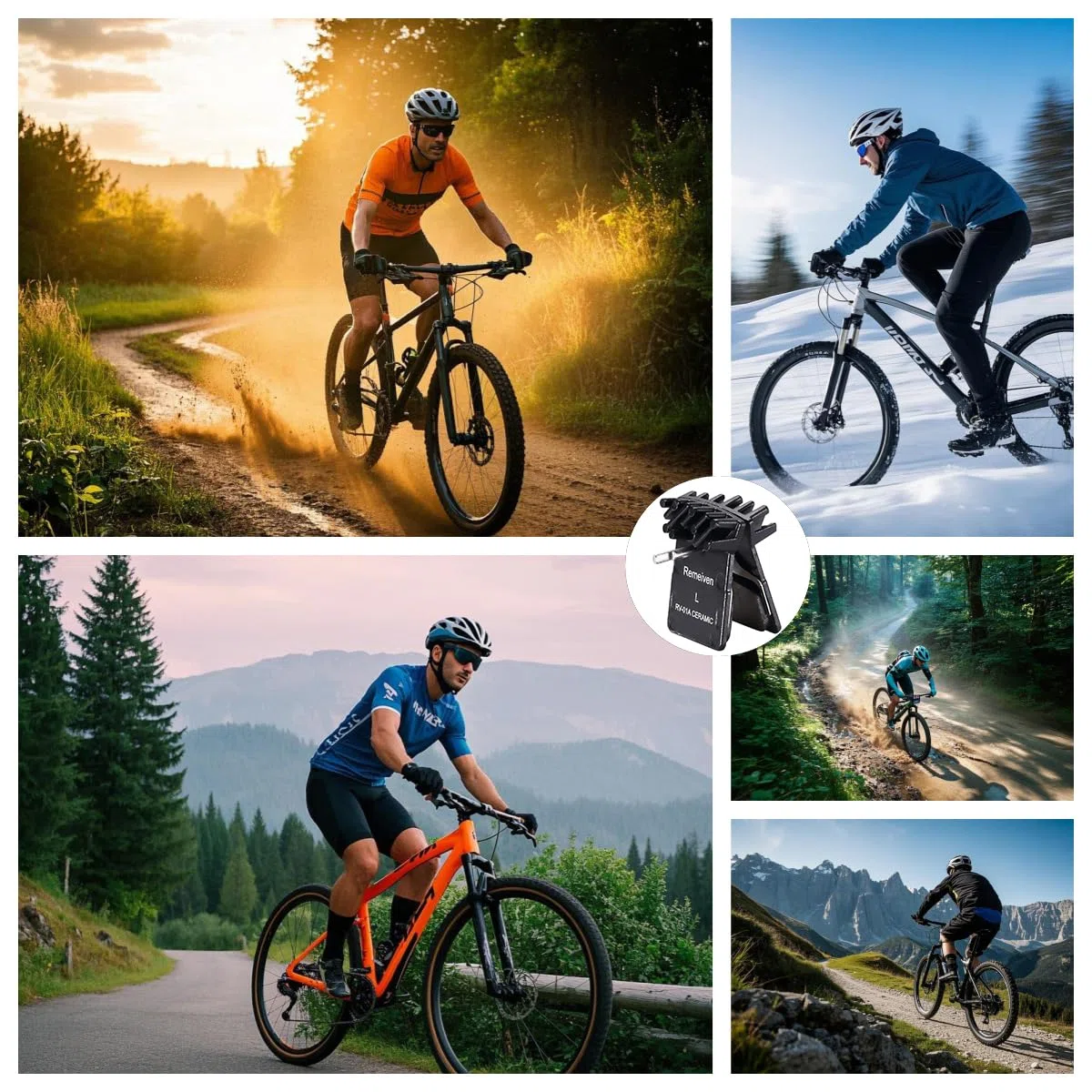 Lot de 2 plaquettes de frein de vélo avec ailettes de refroidissement pour Shimano 105 / GRX / SLX M7100 / XTR M9100 / DEORE XT M8100 / DURA-ACE/ULTEGRA/TIAGRA/METREA