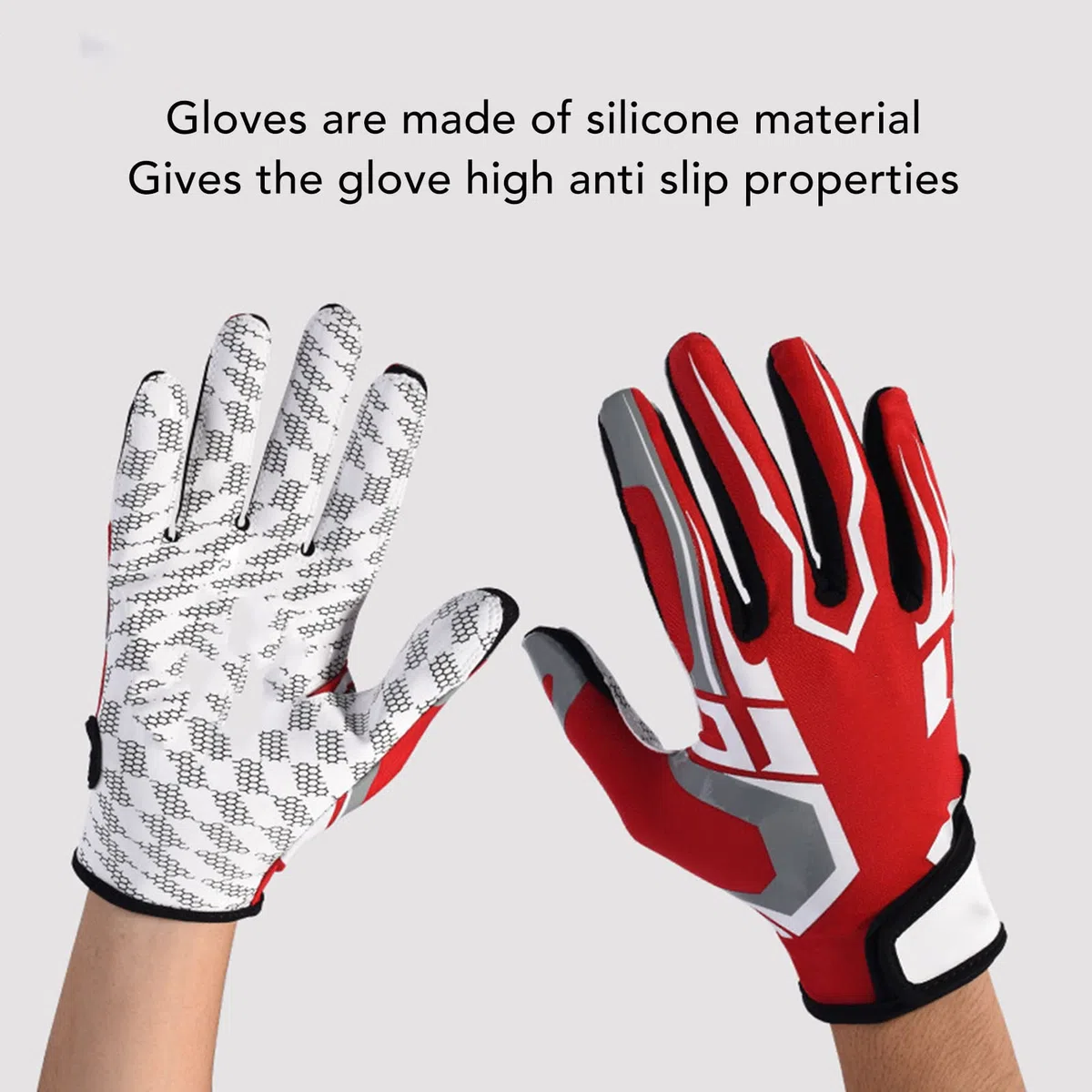 Gants de frappe de baseball, gants de frappe de softball antidérapants et protecteurs, avec bouts de doigts en maille respirante et poignet à crochet, gants de frappe élastiques