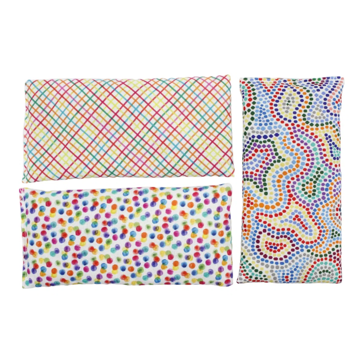 Coussins pour les yeux "Pack 3 - allegro" - Graines de Lavande et de riz - Yoga, méditation, relaxation, reposer des yeux