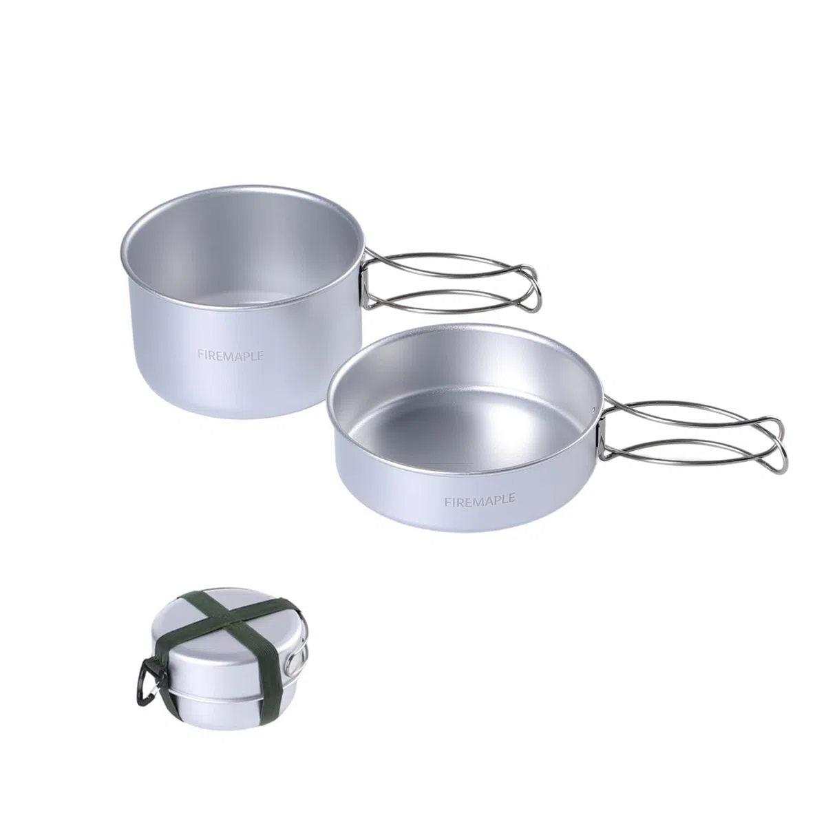 Fire-Maple Frost Mini Set de Cuisine de Camping Ultraléger, Casserole et Poêle Compactes en Aluminium pour Randonnée et Trekking, Design Empilable Léger Compatible avec Cartouche de Gaz