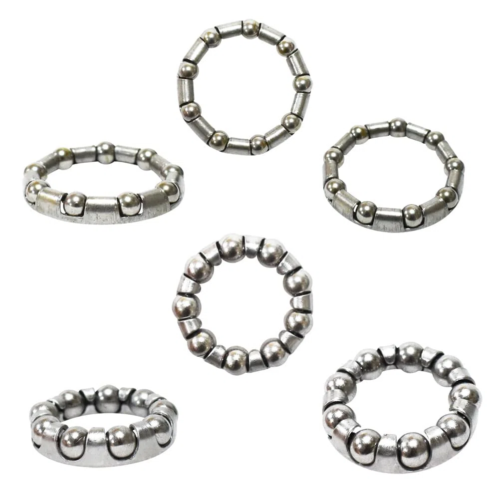 Lot de 5 jeux de 14 types de roulements à billes pour vélo, manivelle, roue en cage OD 20 mm à 50 mm, ID 11 mm à 42 mm, 4 mm à 8 mm, 70 accessoires de réparation