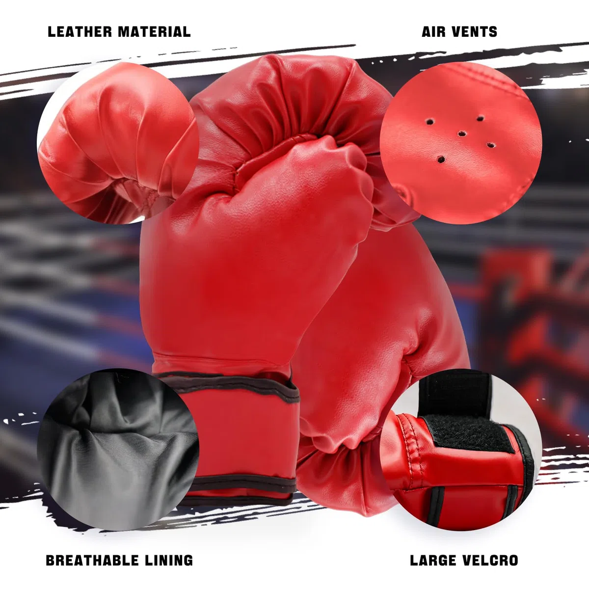Ensemble de 14 pièces d'équipement de boxe pour débutants comprenant 2 paires de gants de boxe de 170,1 g, casque, bandages pour les mains, protège-dents, cadeaux pour adultes, jeunes