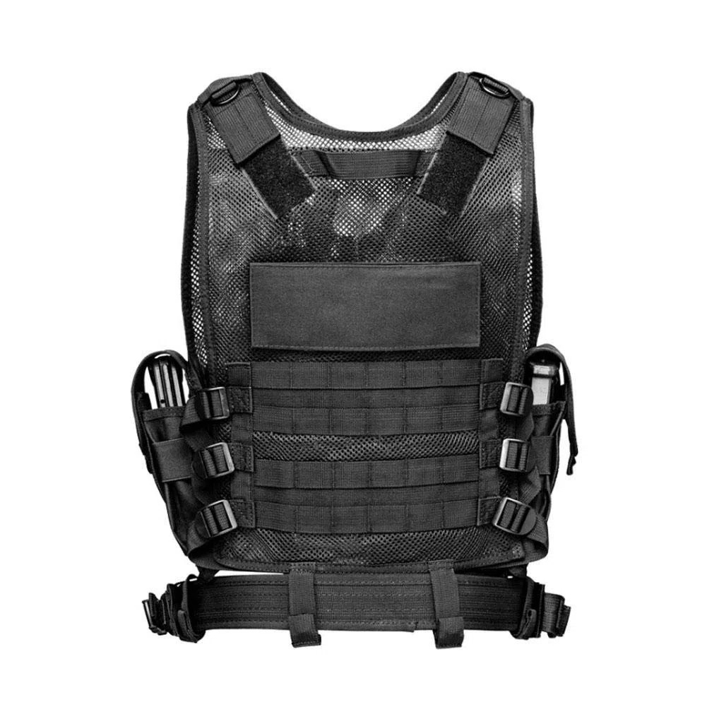 N / C Gilet Tactique Paintball Airsoft - SWAT Modulaire Réglable Veste Pour Chasse À L'extérieur Randonnée