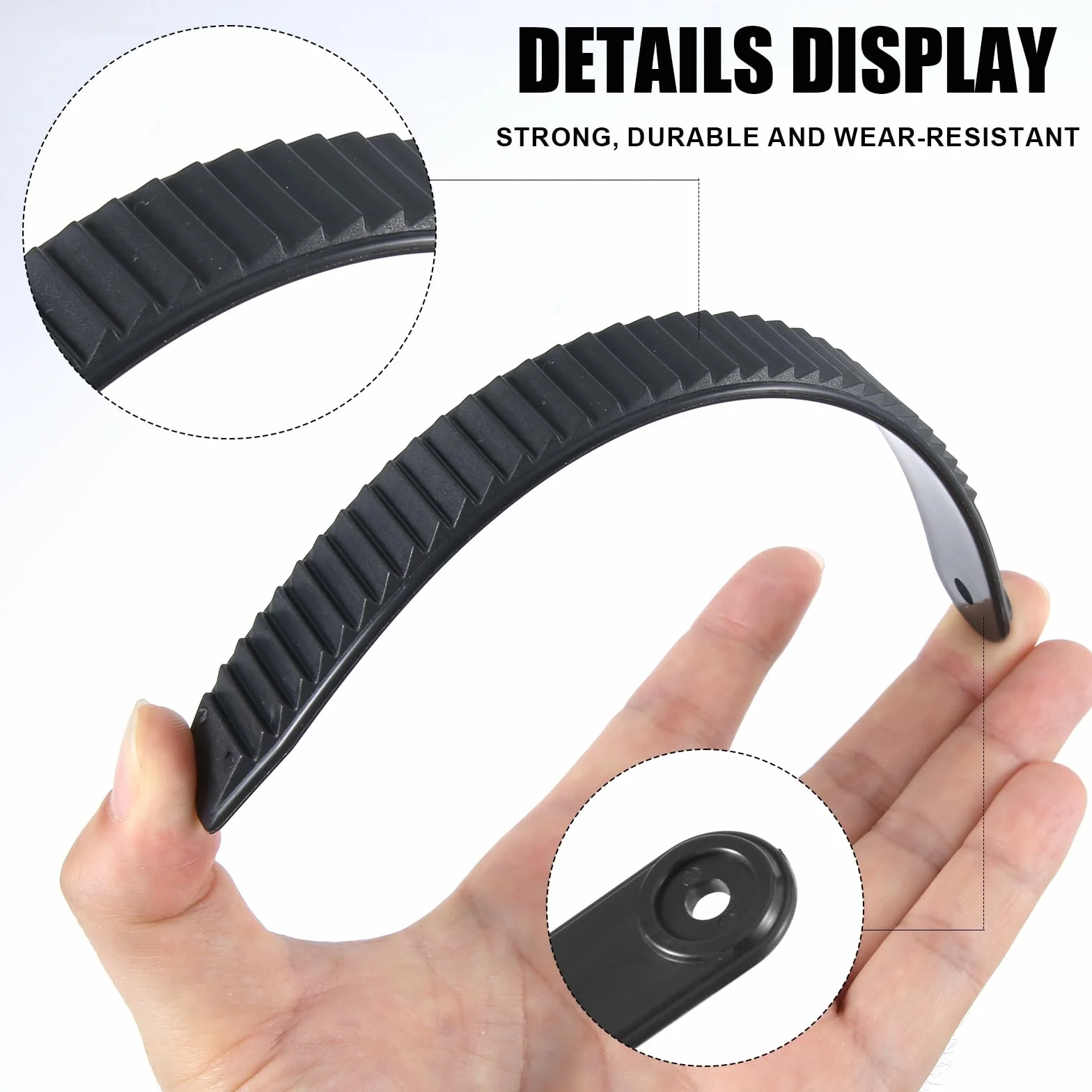 Gosknor 6pcs Sangle de Fixation Snowboard+2pcs Boucles, Snowboard Binding Straps Très Élastique Sangle Support de Sangles d'Échelle de Fixation de Snowboard Pièces pour Snowboard