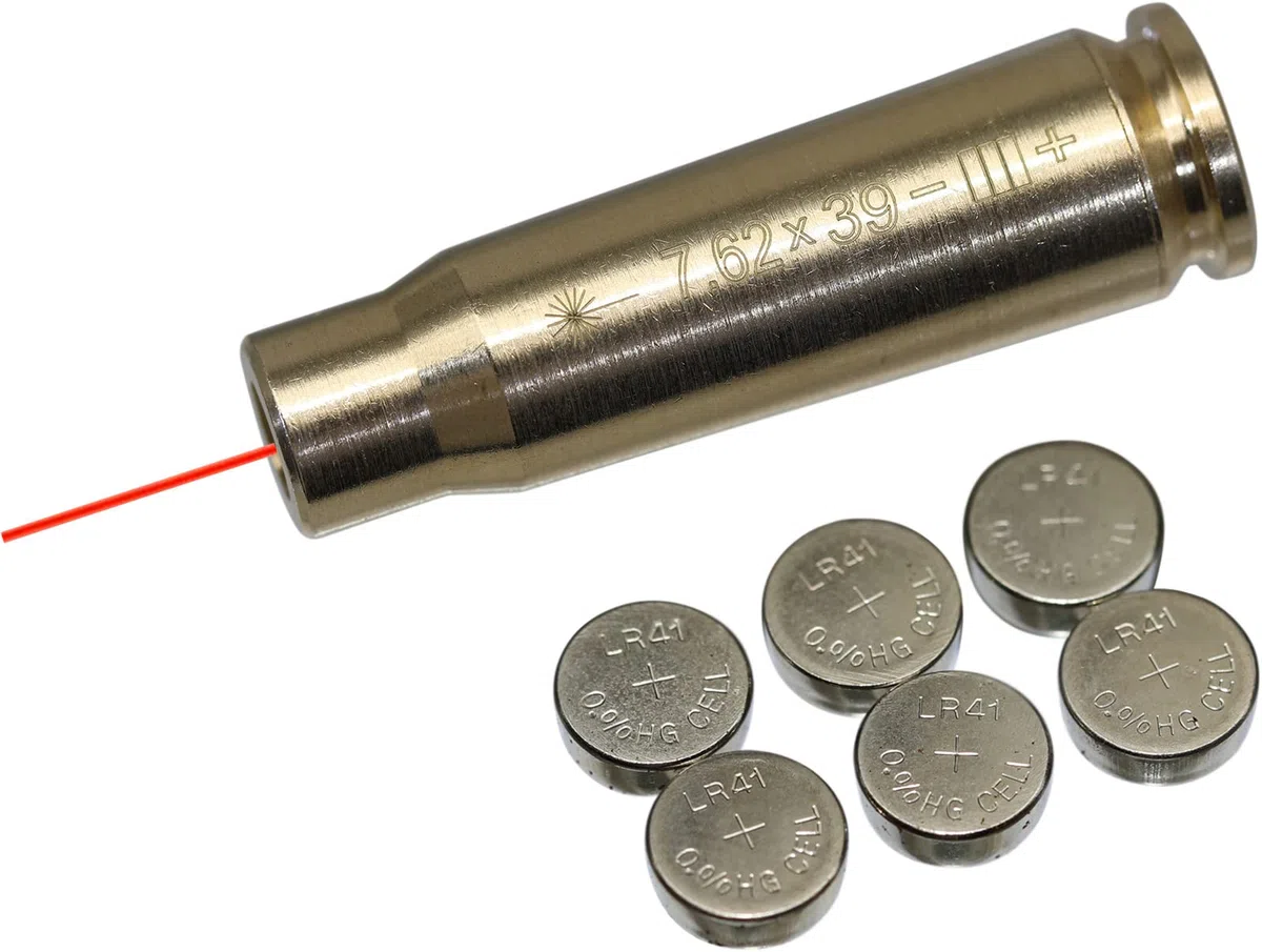 7.62x39 Bore Sight Cartouche Red Dot avec 2 Jeux de Piles