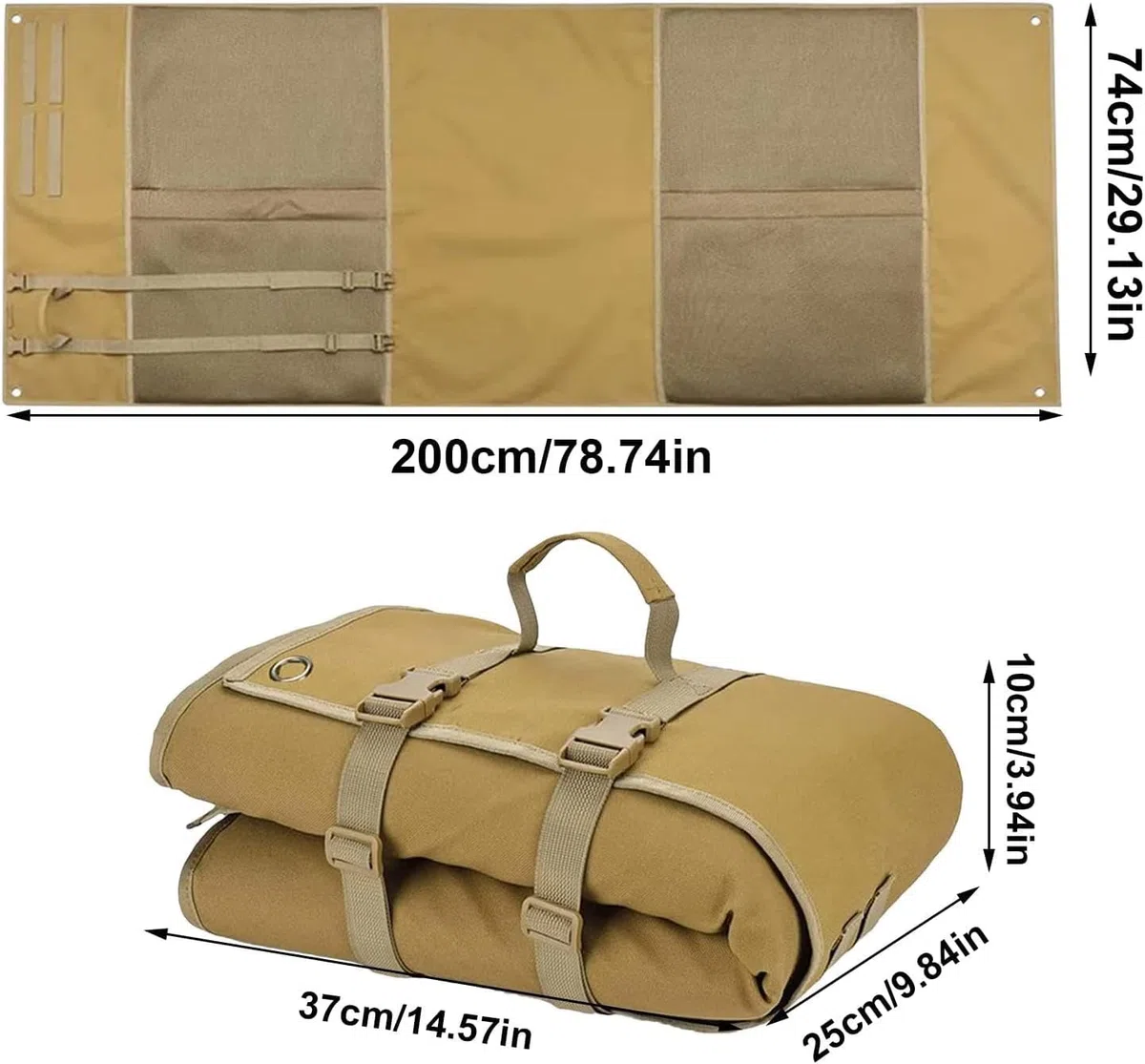 Tapis de tir extra large et durable rembourré pour la chasse au champ