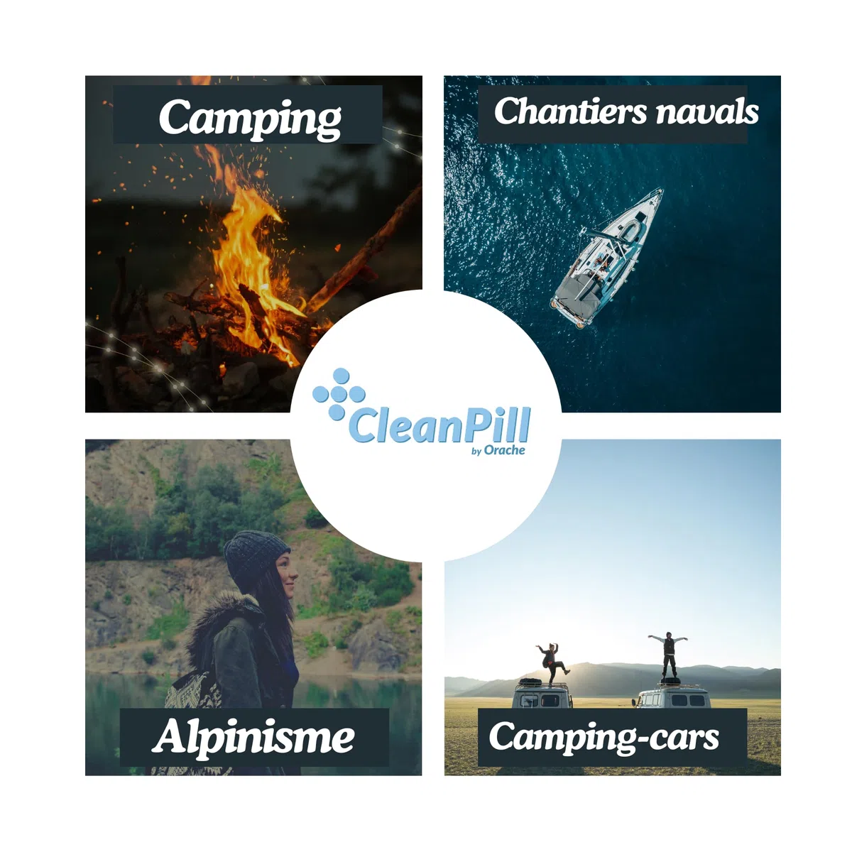 Comprimés de purification de l'eau - Cleanpill - 300 comprimés