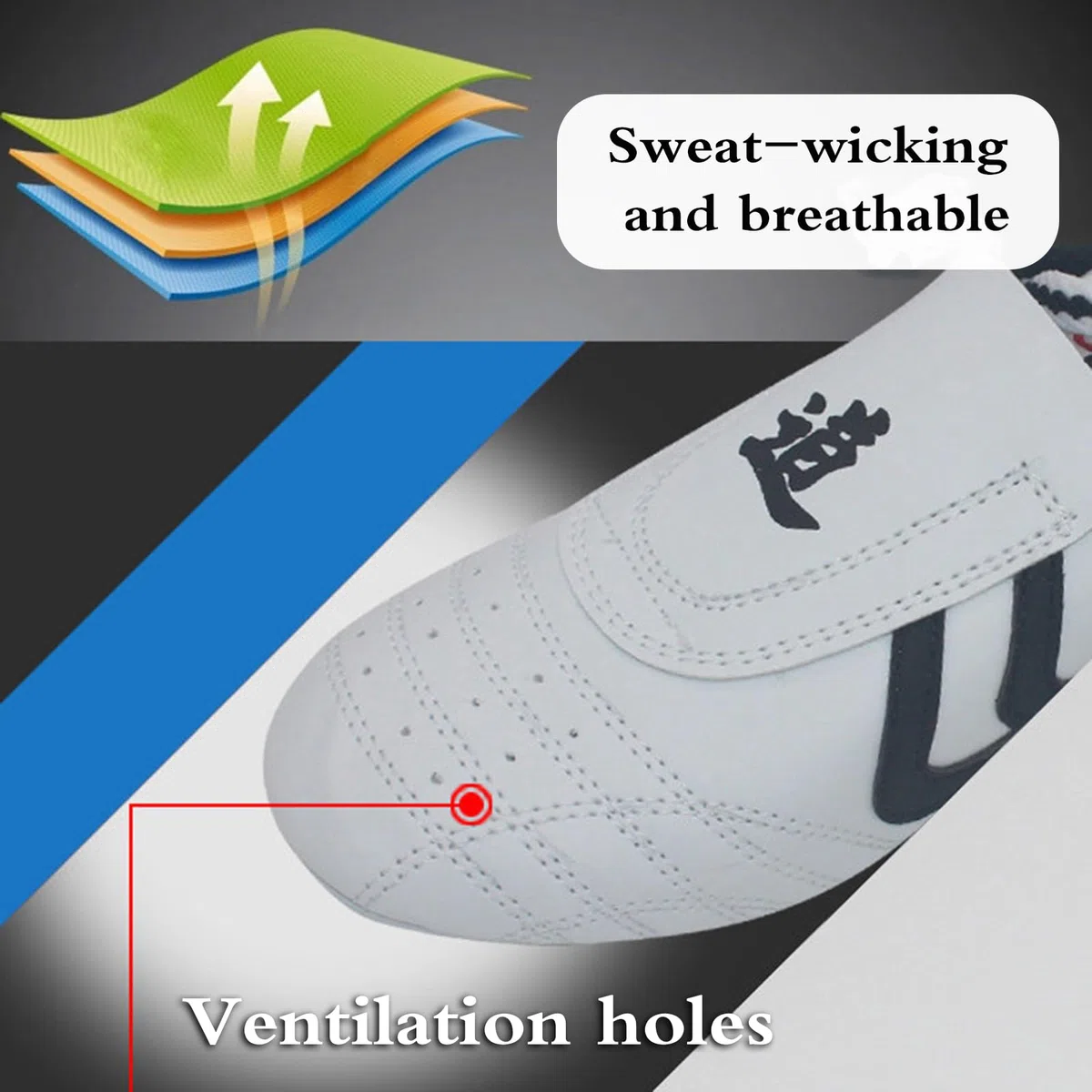 Chaussures De Training De Karaté,Sneaker d'arts Martiaux LéGers,Chaussures De Taekwondo Unisexe,Large Gamme D'Utilisations,for Boxe,Kung Fu,Taichi Sport