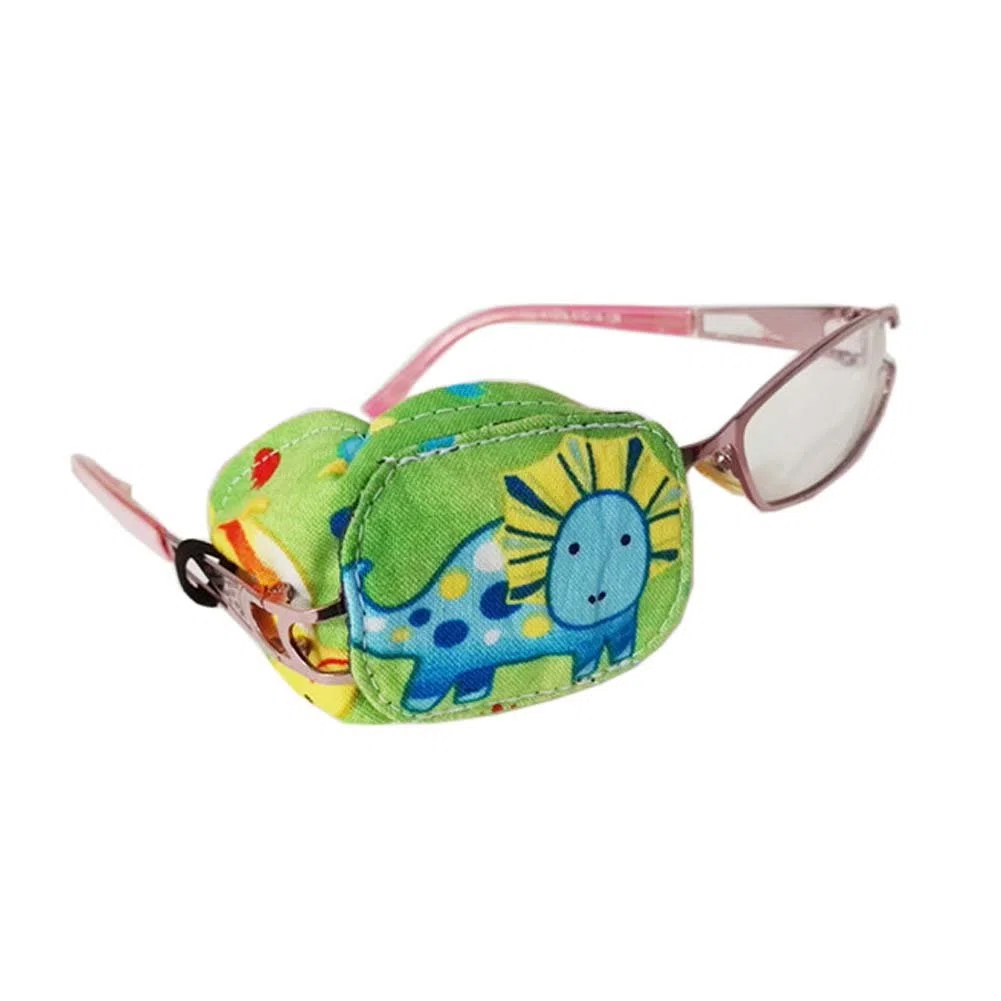 Creative Dinosaur Eye Patch lunettes simples couverture Amblyopia traitement pour les enfants (oeil droit), A