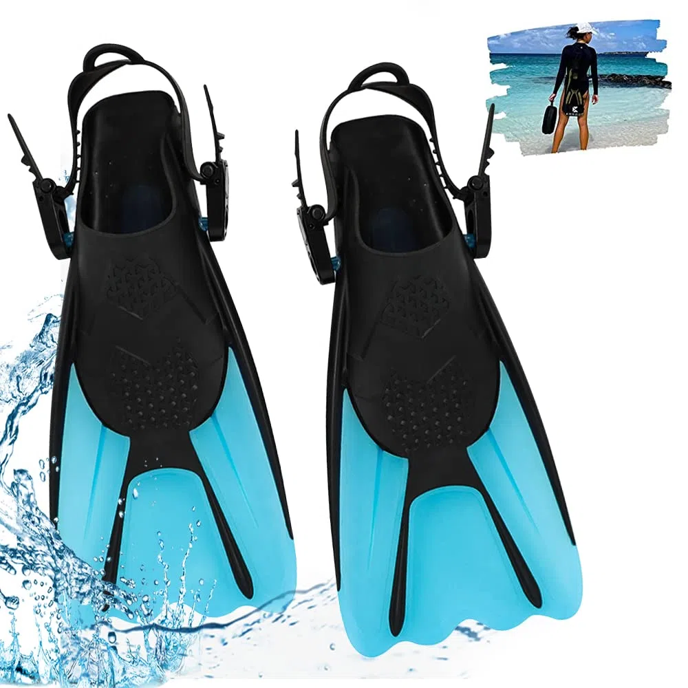 Palmes de plongée, Palmes réglables Taille 34-38 Palmes de plongée pour Adultes et Enfants pour Le Snorkeling, la Natation