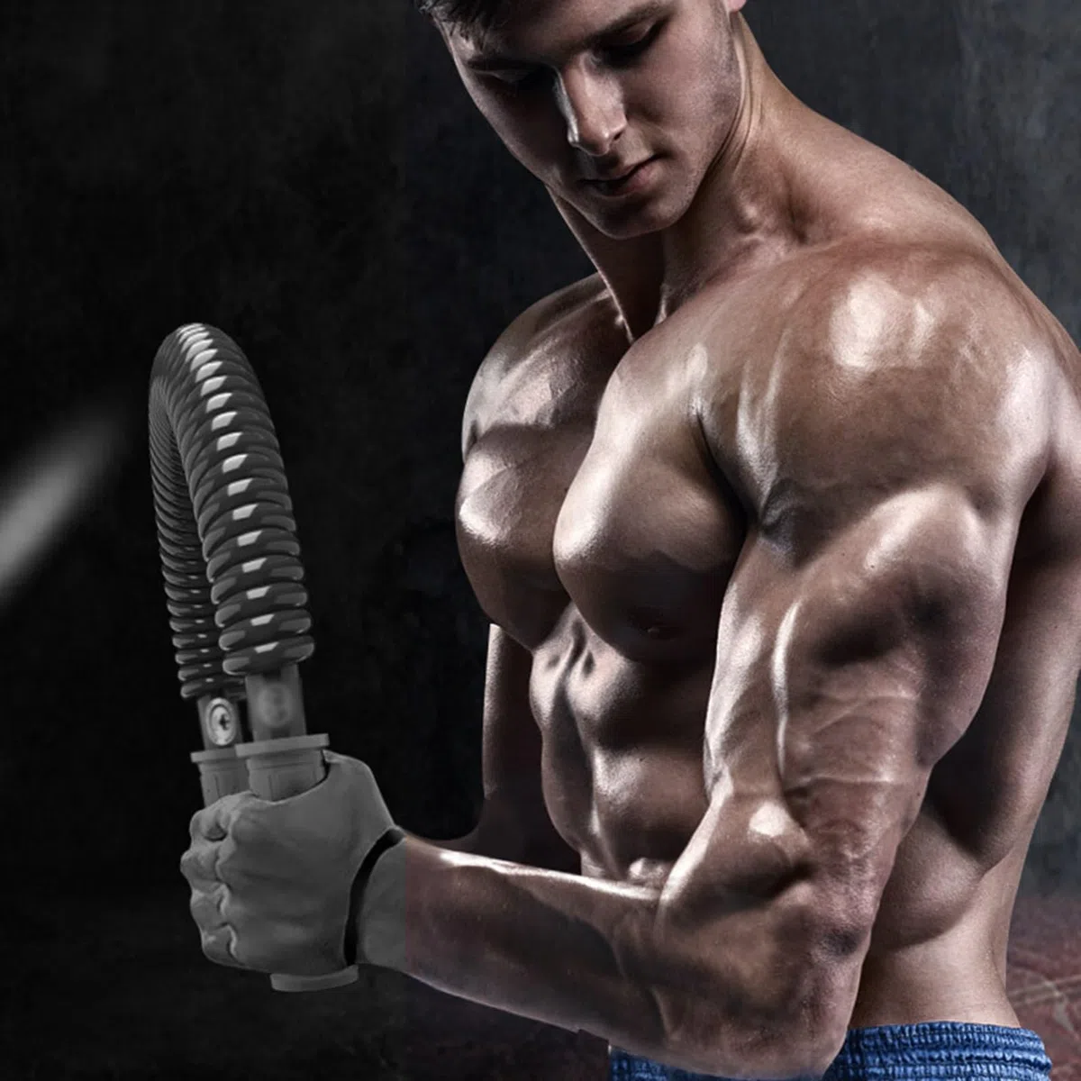 ZGFHNY Power Twister Bar, 30 kg - 100 kg Heavy Duty Power Twister, Chest Builder Strengthener pour la Poitrine, Les épaules, Les Avant-Bras, Les Biceps et Les Bras(60kg)