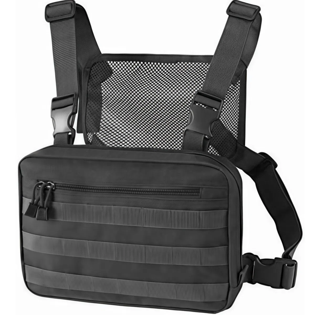 Militaire Tactique Poitrine Sac Sac à Dos Hommes réglable Multifonctionnel Molle Outil Poche Sac à bandoulière Tactique Gilet Sac