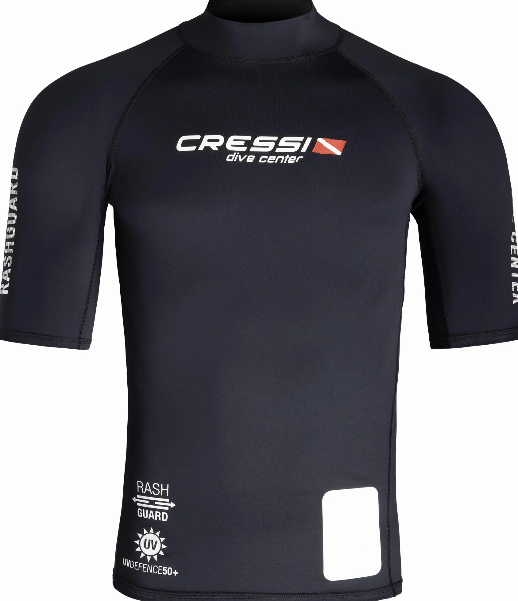 Cressi Rash Guard Man Black Dive Center T-Shirt de Protection pour Hommes à Manches Courtes Homme (Lot de 1)