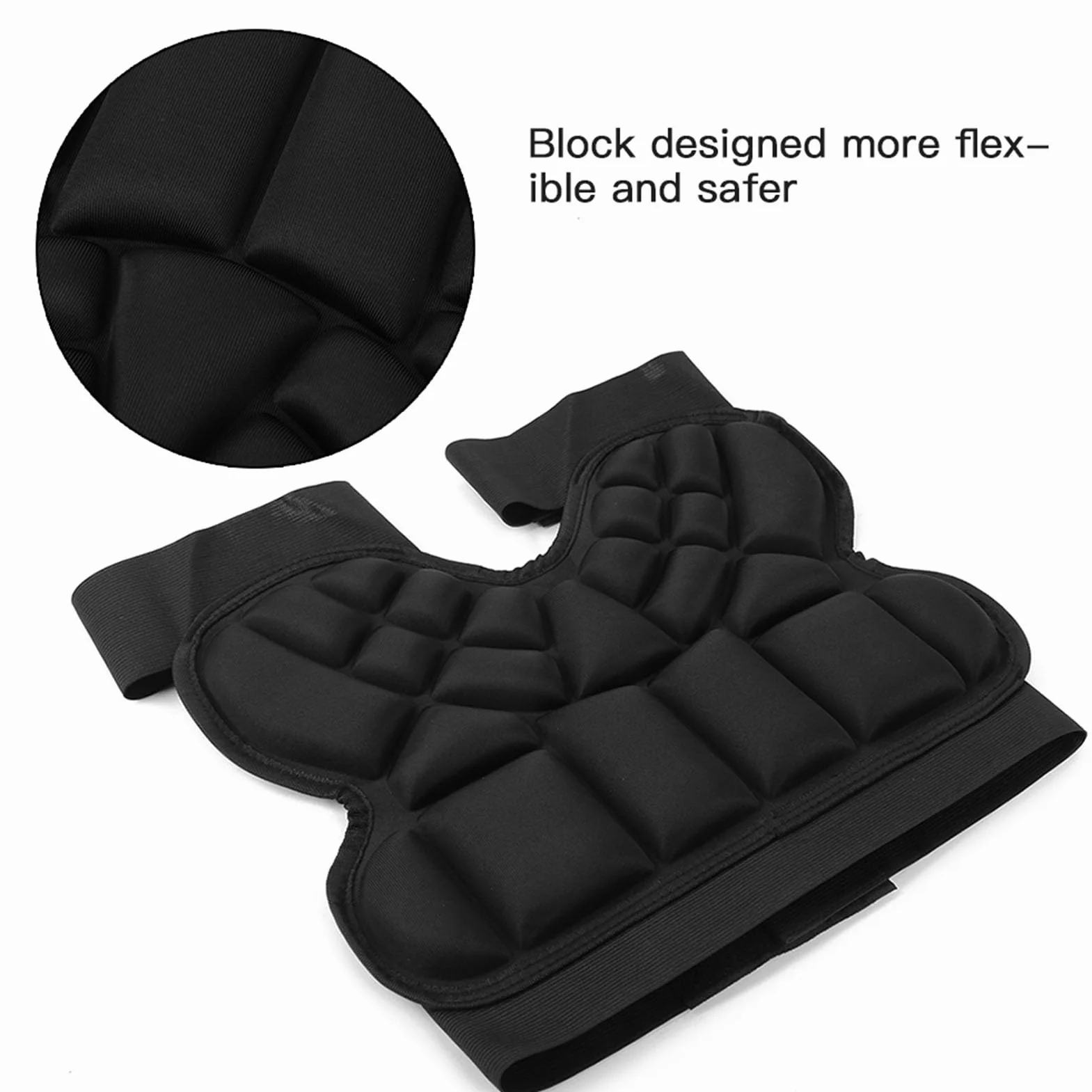 Keenso Protecteur de Hanche pour Enfants, Coussin de Crosse de Patinage à roulettes pour Enfants Protecteur de Hanche de Patinage Anti-Chute Protecteur de Hanche Garde de Sport Noir