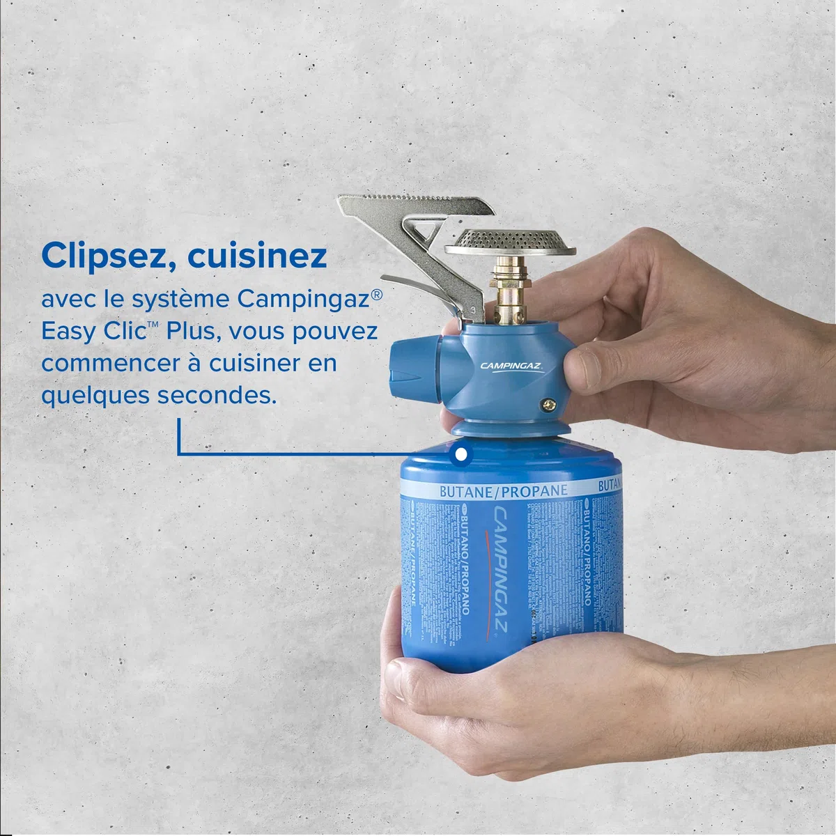 Campingaz Twister Plus PZ, Cuisinière à Gaz pour le Camping ou les Festivals, Manipulation Facile, Taille Unique, Bleu