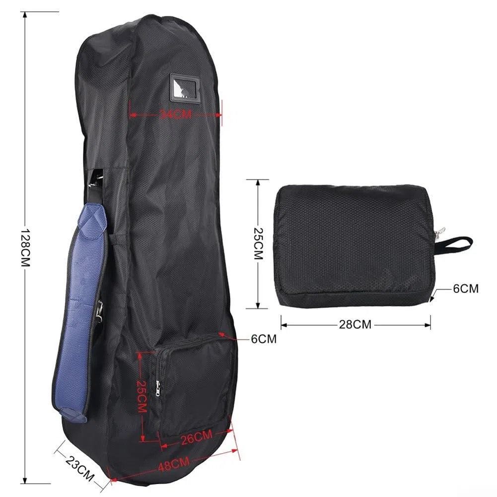 DAZZLEEX Sac de voyage de golf - Housse de protection de pluie pliable - Sac de rangement léger et étanche à la poussière - Sac d'aviation