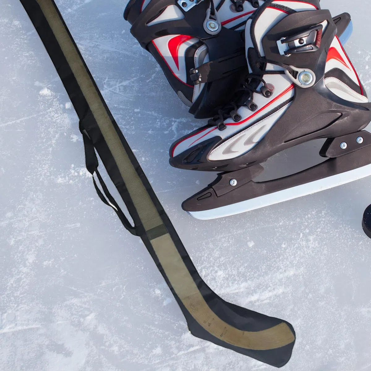 Sac pour crosse de hockey - Sac à crosse de hockey avec bandoulière et fermeture éclair - Sac d'équipement de hockey avec accessoires pour hommes et femmes - Porte-crosse de hockey pratique pour unfac