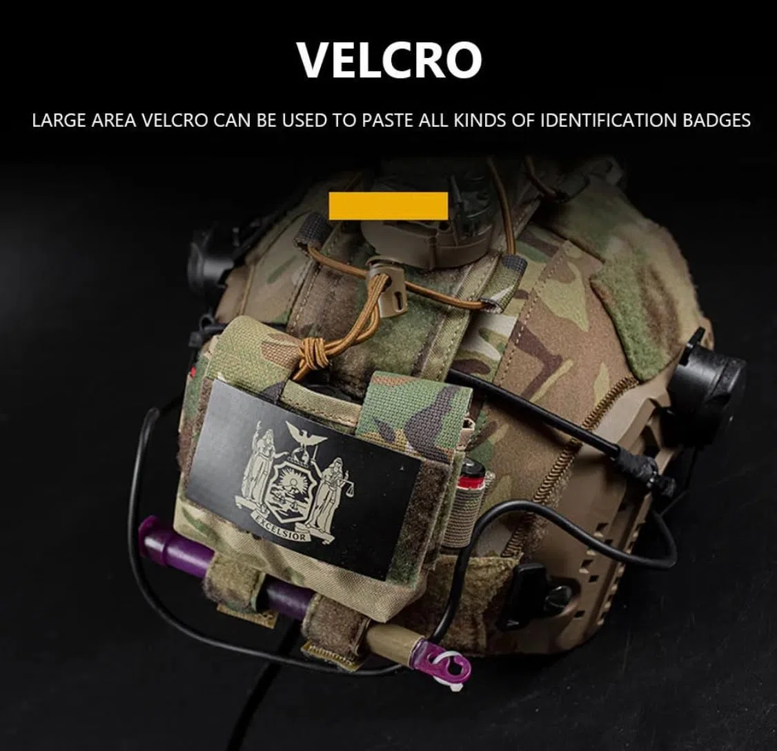 Peminkoo Pochette de Batterie pour Casque Tactique MK2 - Pack de contrepoids pour Casque d'airsoft - Accessoire de Suspension arrière