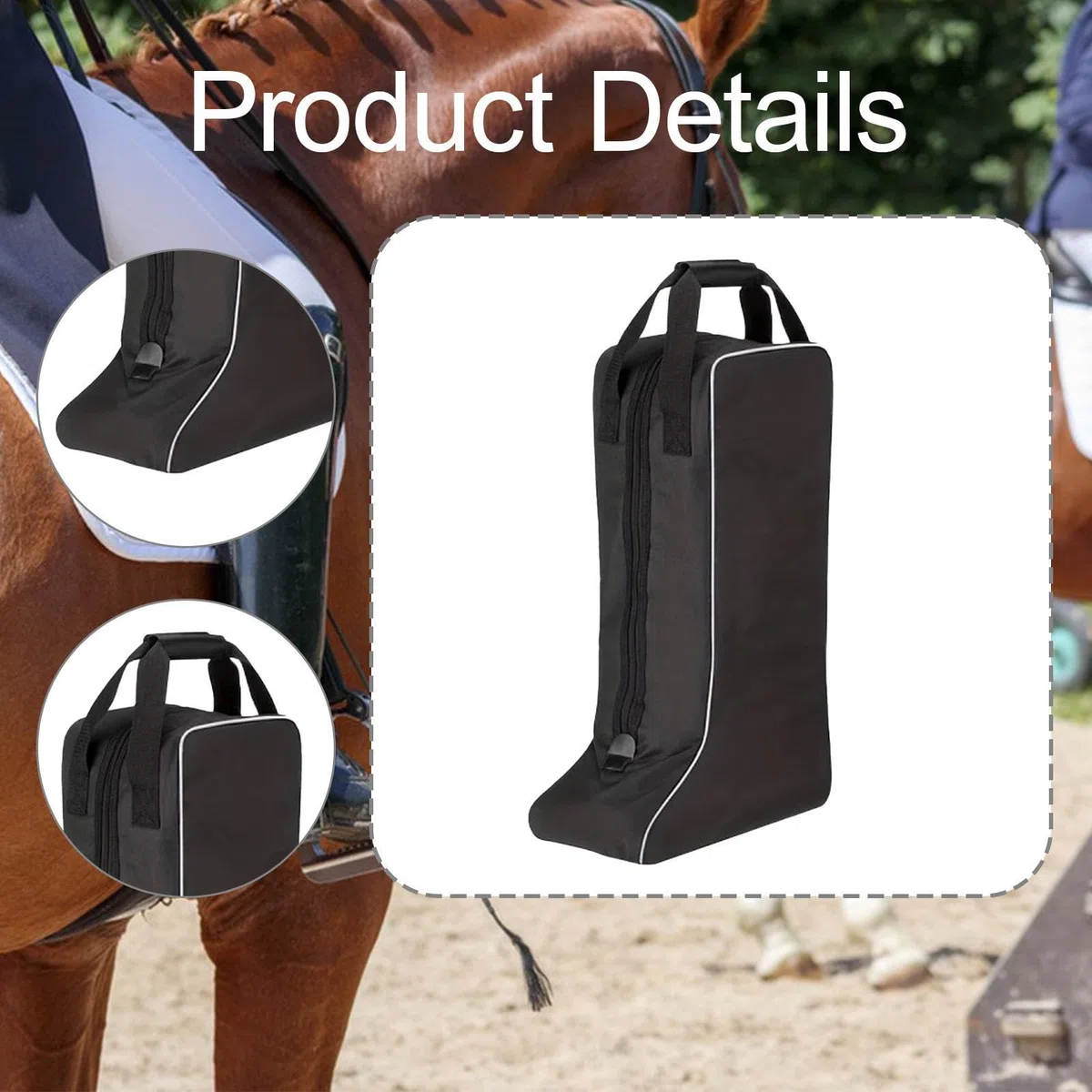 Sac à Dos pour équipement D'équitation, Sac de Transport pour Bottes Hautes, Protection Contre Les Chutes, Bottes de Chevalier, Sac de Rangement P