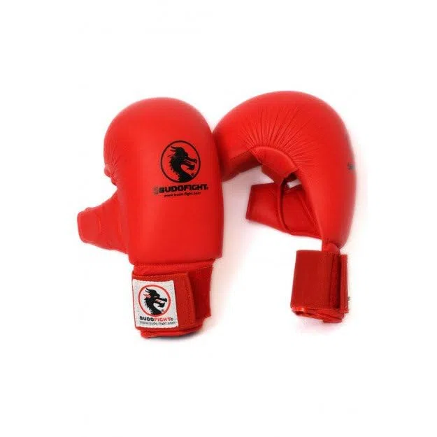 Gants de karaté homologués FFK Rouges
