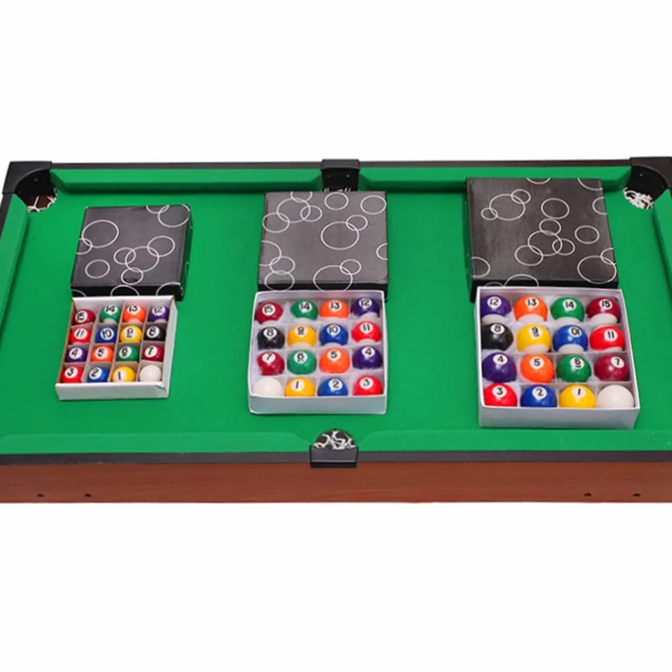 Josenidny Lot de 16 mini boules de billard en résine pour enfant 25 mm