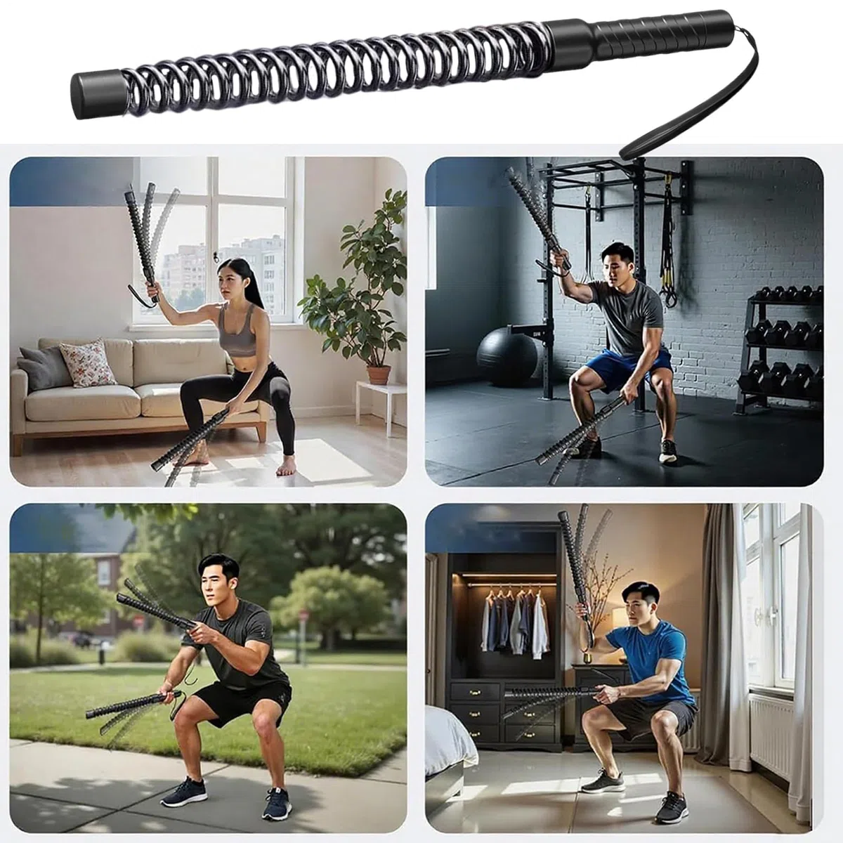 Lot de 2 cordes d'entraînement sans fil pour brûler les graisses - Pour MMA, callisthénie, gym, maison, extérieur, femmes et hommes