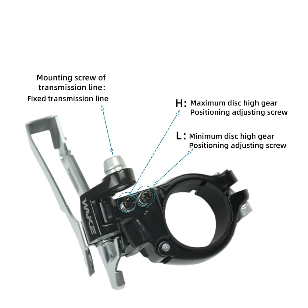 CYSKY Dérailleur Avant 2 Vitesses pour Vélo de Route, Type Clip Ring pour Tube de Diamètre 31,8/34,9mm, Compatible avec Shimano R2000