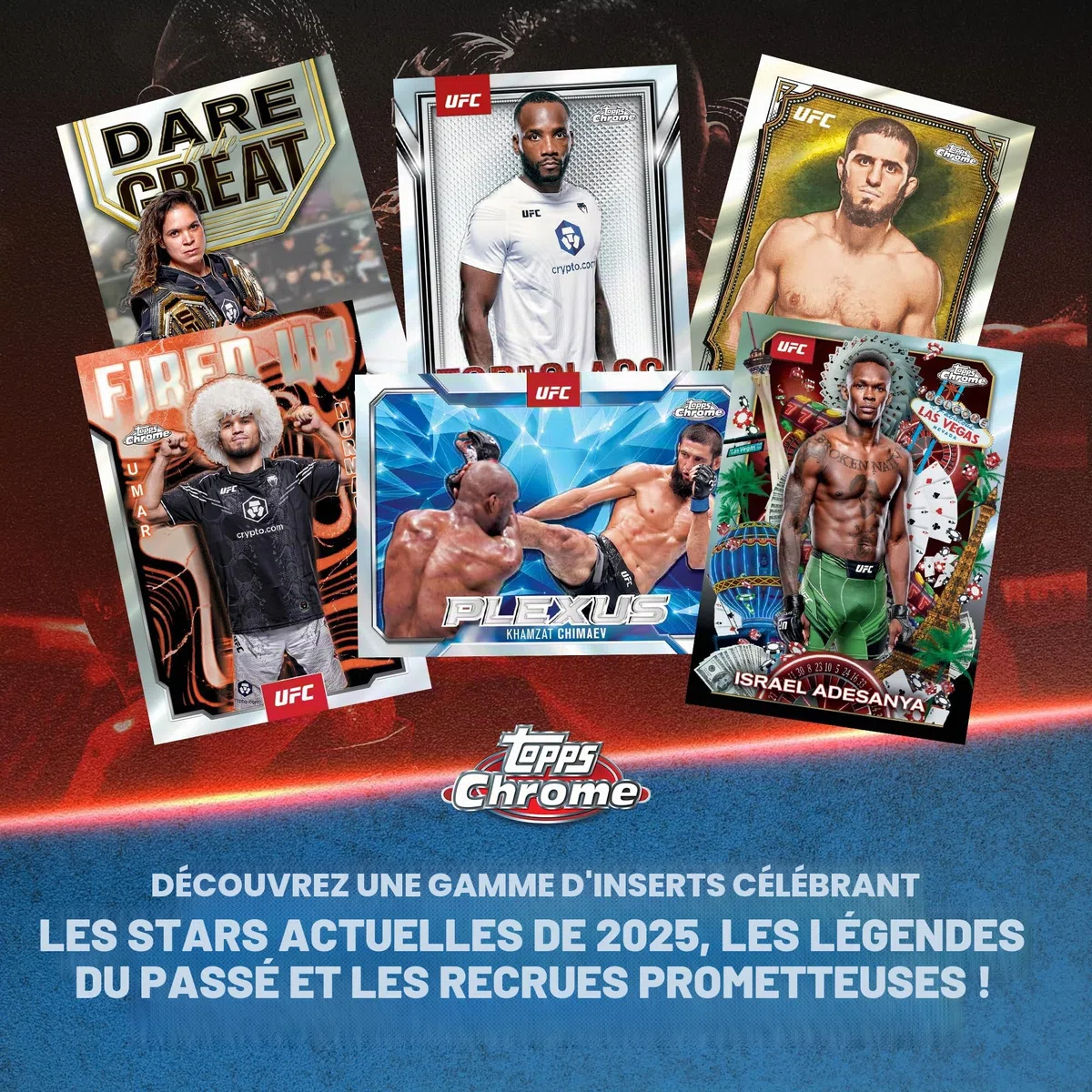 Topps Chrome UFC 2025 - Scellé en Usine - Mega Box
