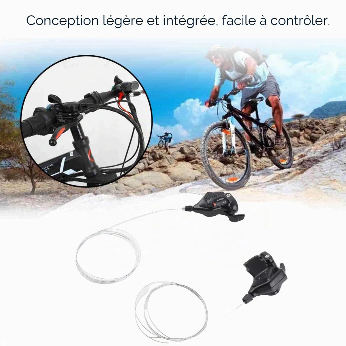 Shimano 9 vitesses Shimano 8 vitesses Noir 1 paire de dérailleur 3 vitesses