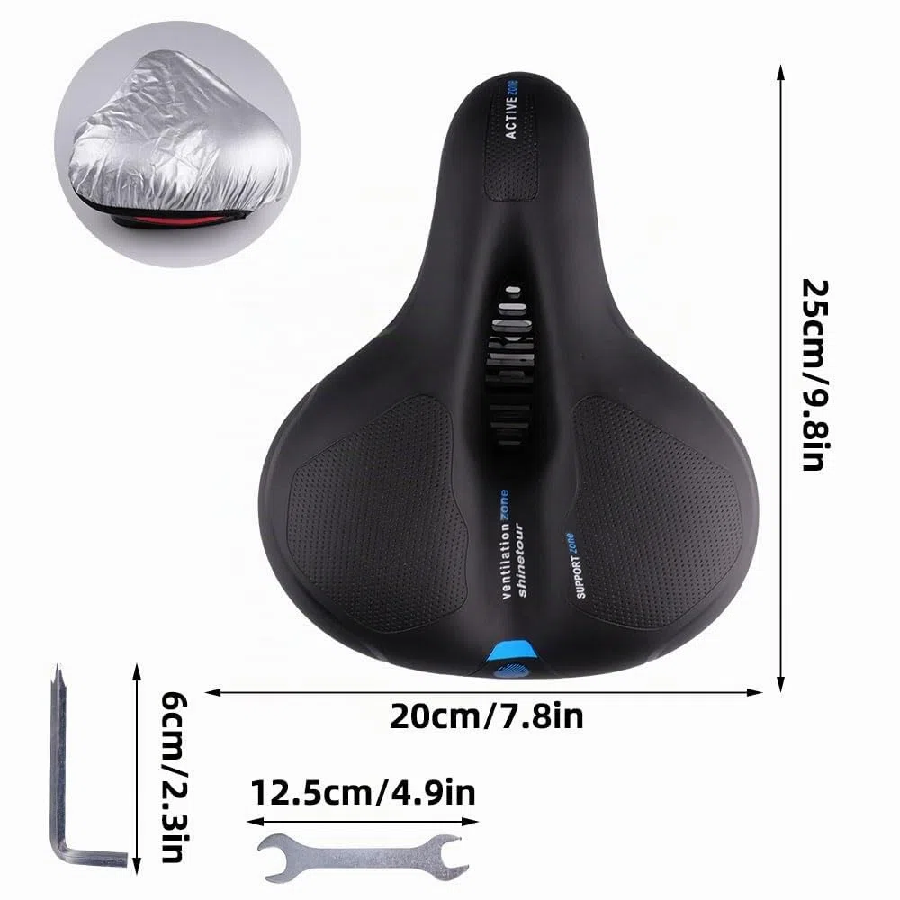Selle de vélo Confortable et Ergonomique en Gel pour Homme et Femme