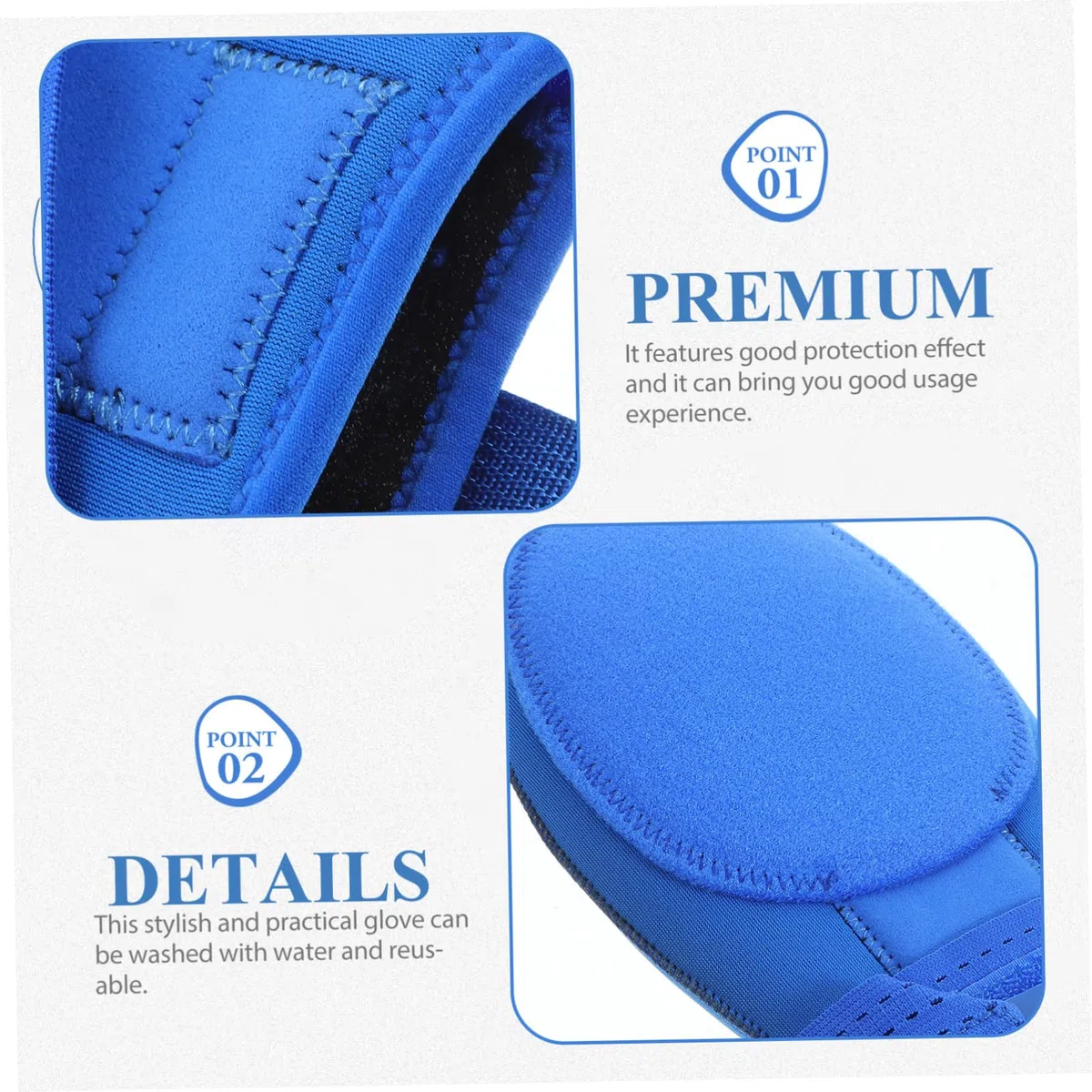Moufles Coulissant De Baseball Ajustable pour Adolescents Et Adultes en Néoprène Respirant Protection Anti-Glisse Bleu Confort pour L'entraînement Matchs