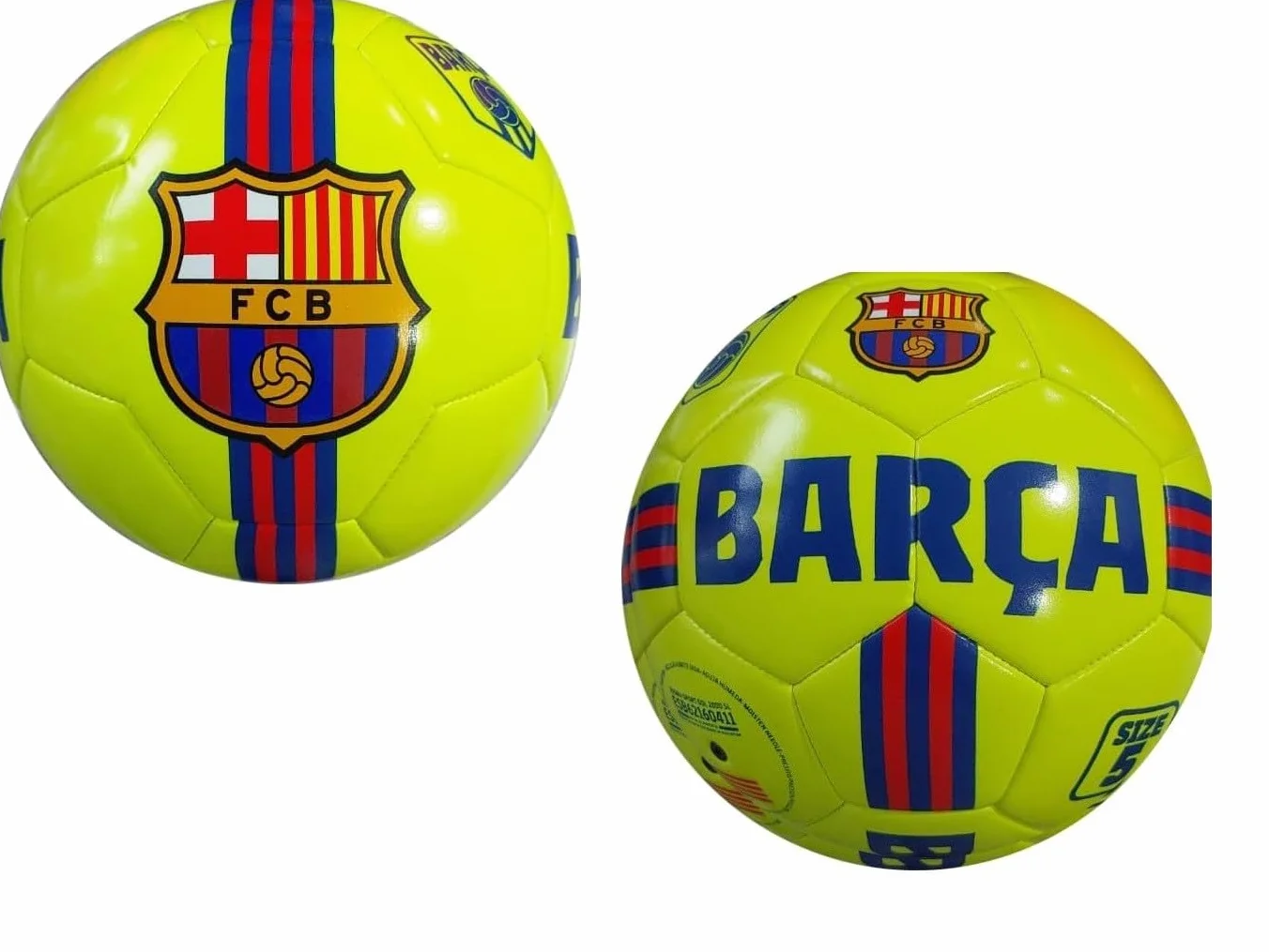 Barcelona Ballon jaune fluo officiel FC