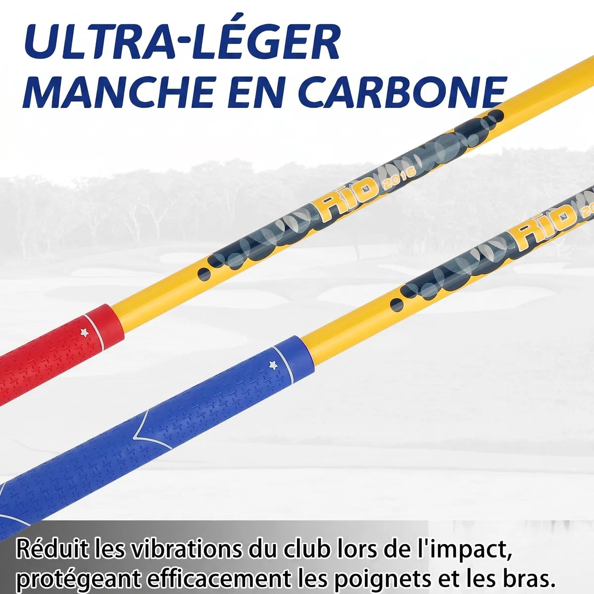 PGM Ensemble de Clubs de Golf pour Enfants – Peut Frapper de Vraies balles, Comprend des Clubs de Bois, de Fer et de Putter – Idéal pour Les débutants garçons et Filles – Ensemble d'entraînement