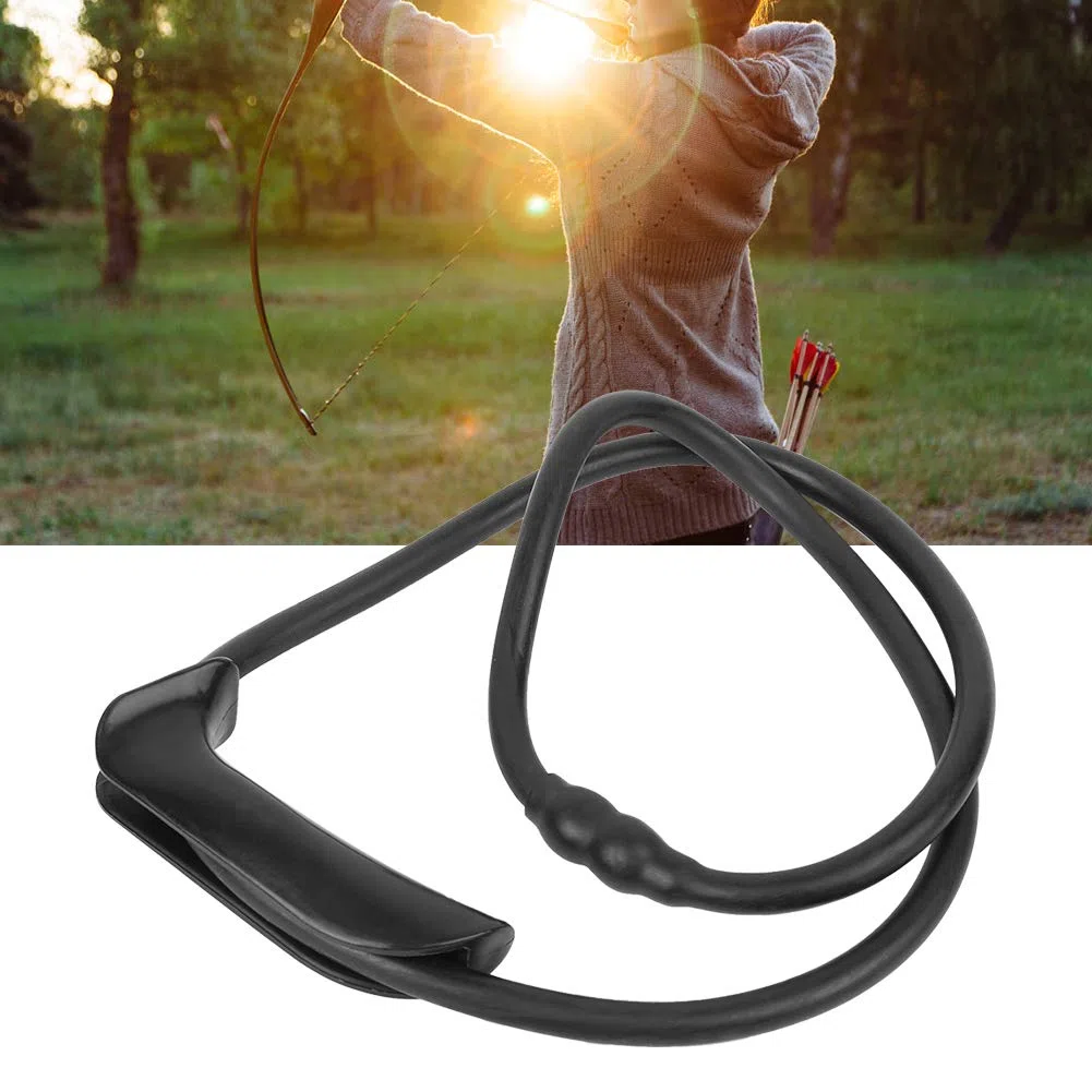 Mxtech Entraîneur d'arc de tir à l'arc élastique Ergonomique, extracteur d'équipement de Formateur de tir à l'arc Portable, Polyvalent pour la Plupart des Amateurs d'archer(Black)