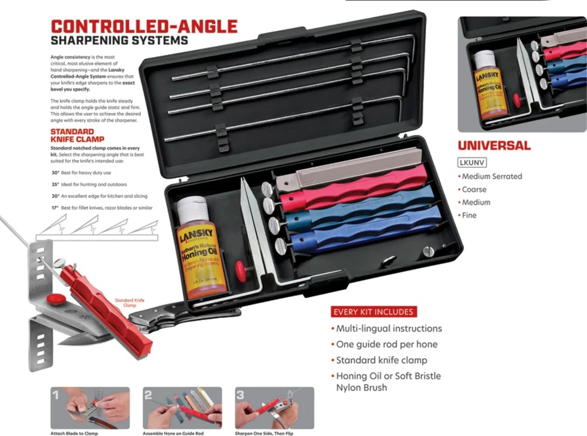 LANSKY SHARPENERS lkunv Aiguiseur de Couteau aiguiseur de Couteaux (Multicolore)