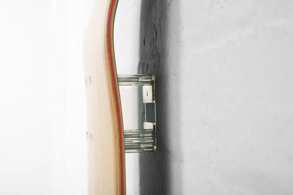 Lot de 2 systèmes de fixation murale pour skateboard