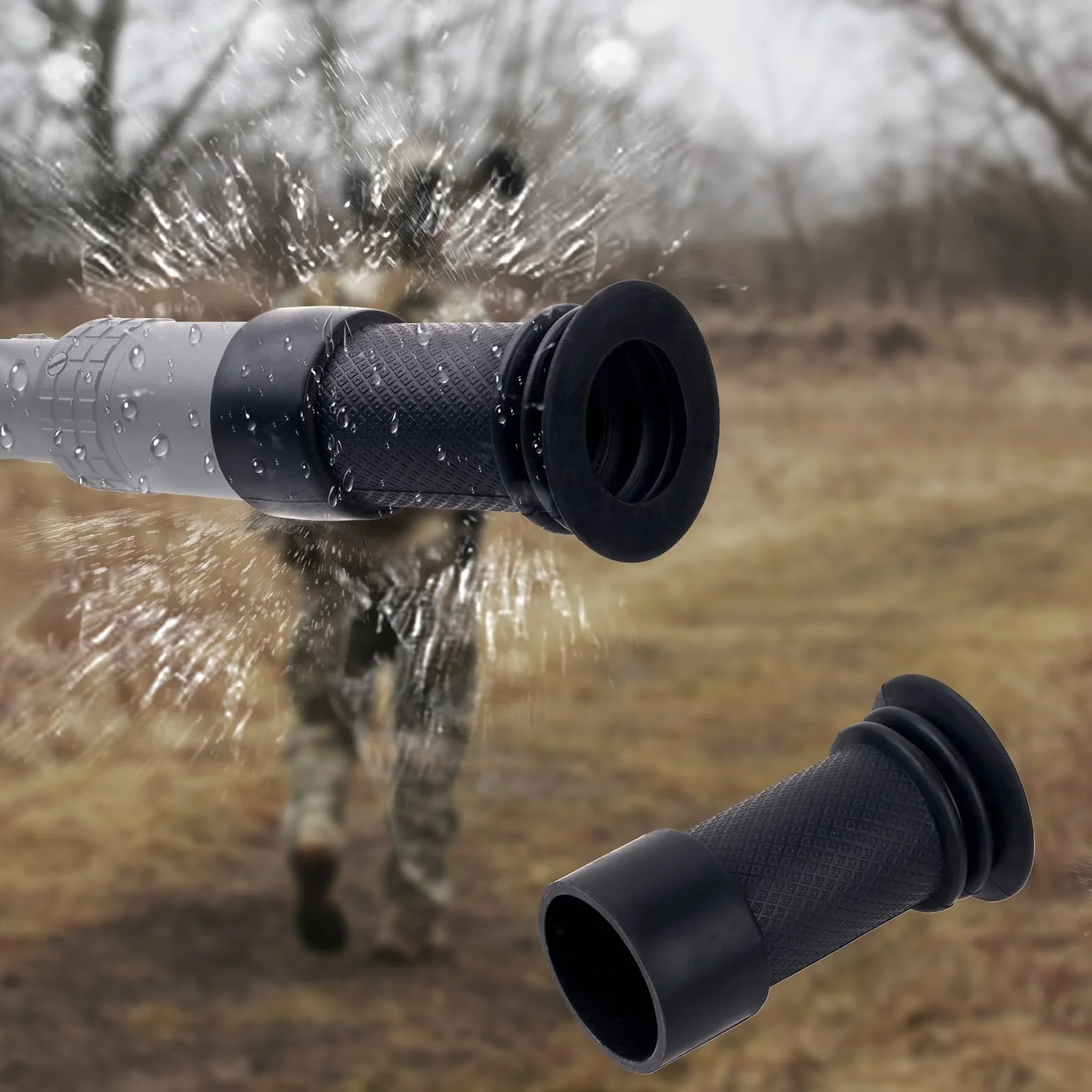 télescope oculaire Espion Airsoft Couvre il en Caoutchouc Prolongateur de recul 40-43.5mm Flexible d'illeton Visière Antichoc Lunette de visée pour la Chasse