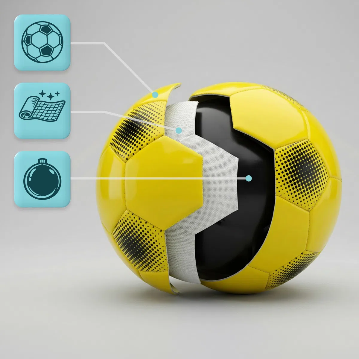 meteor Ballon de Football d’Entraînement FBX – Tailles 5/4 / 3/1 – Ballon de Foot Résistant pour Enfants, Adultes et Loisir Extérieur