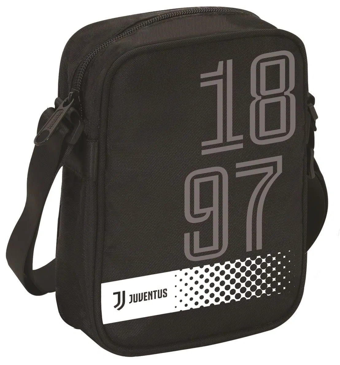 JUVENTUS, Sac Square Shoulder Bag Mixte, Noir, Taille unique