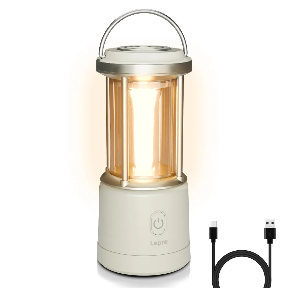 Lepro Lanterne Camping LED Rechargeable, 2000Lm Lampe Camping Puissante, Dimmable 5 Modes, Etanche Portable Suspendue, pour Camping, Bricolage, Secours, Garage, Cave, Urgence
